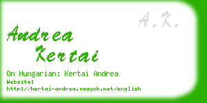 andrea kertai business card